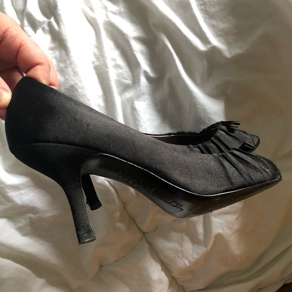 sam & libby open toe heels black - Picture 2 of 4